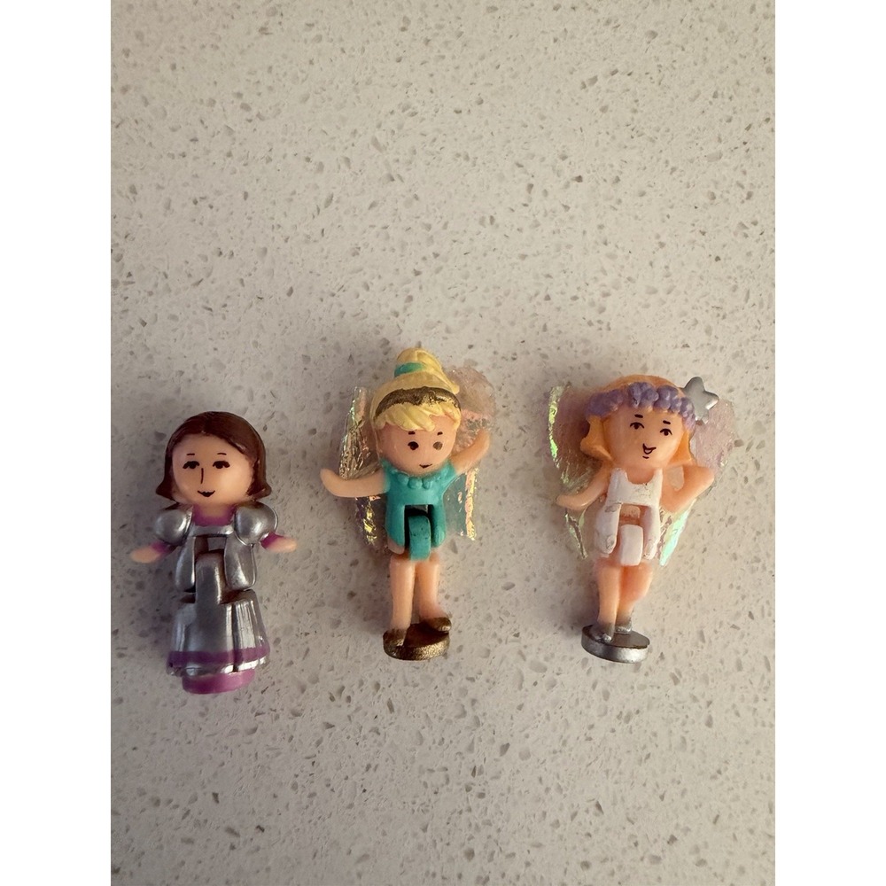 Polly Pocket Fairy Light Wonderland Dolls Only - Set Of 3